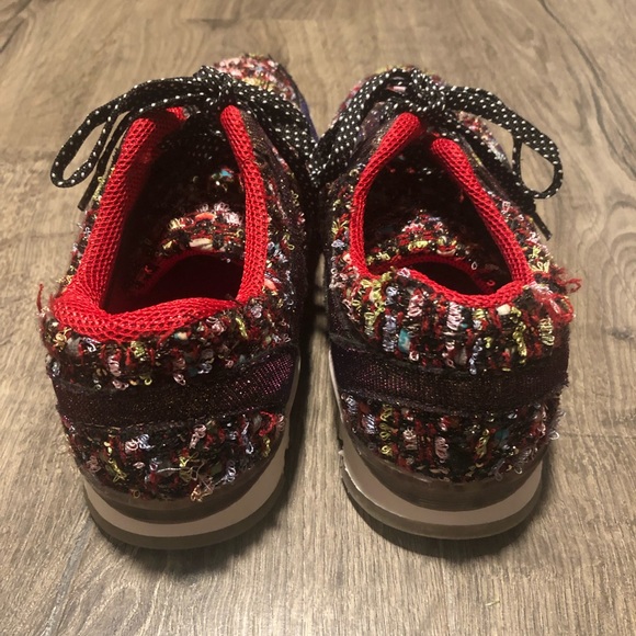 Rouge Helium Colorful Textured Sneakers 7.5 - Picture 6 of 8